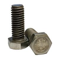 3/8"-16 X 1" Hex Cap Screw, Coarse, 410 Stainless